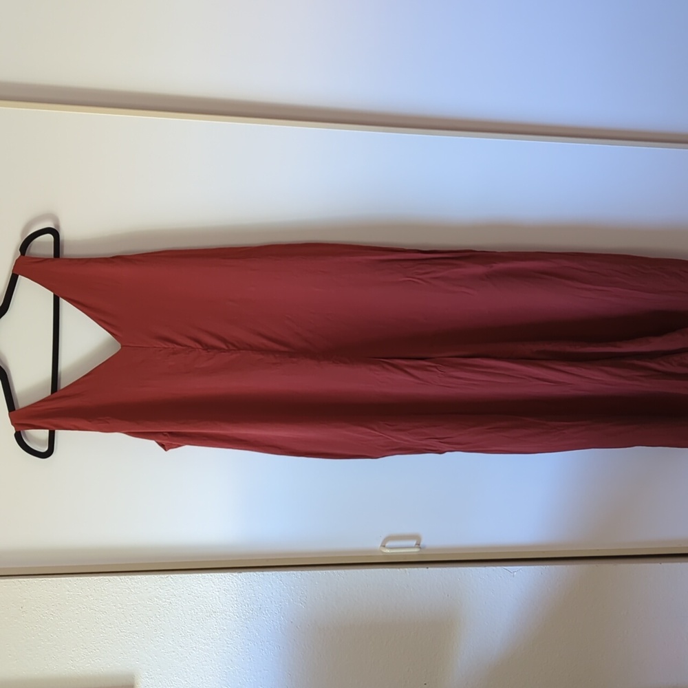 Frank & Oak Rust Red Jumpsuit - Size XL